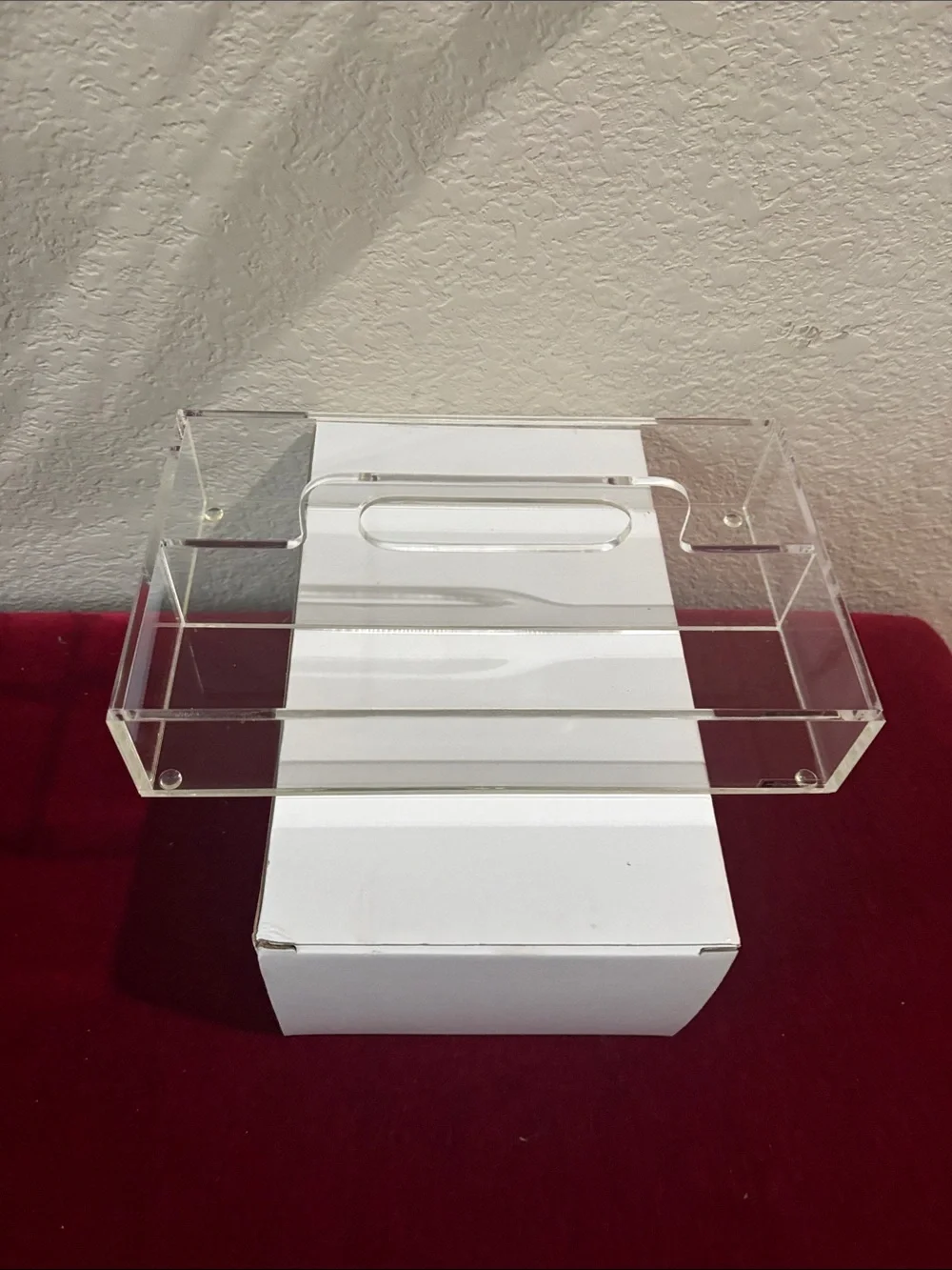 Clear Acrylic Desk Organizer Tray - Transparent